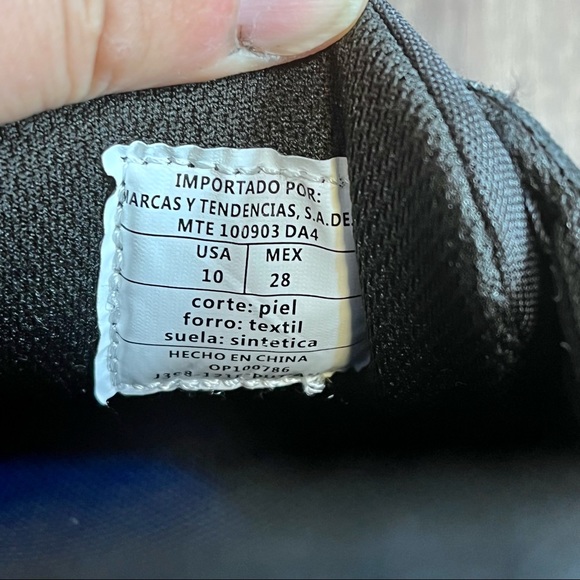 *Penguin | Black Suede  Canvas Multi Color Striped Sneakers Size 10 - Picture 16 of 16